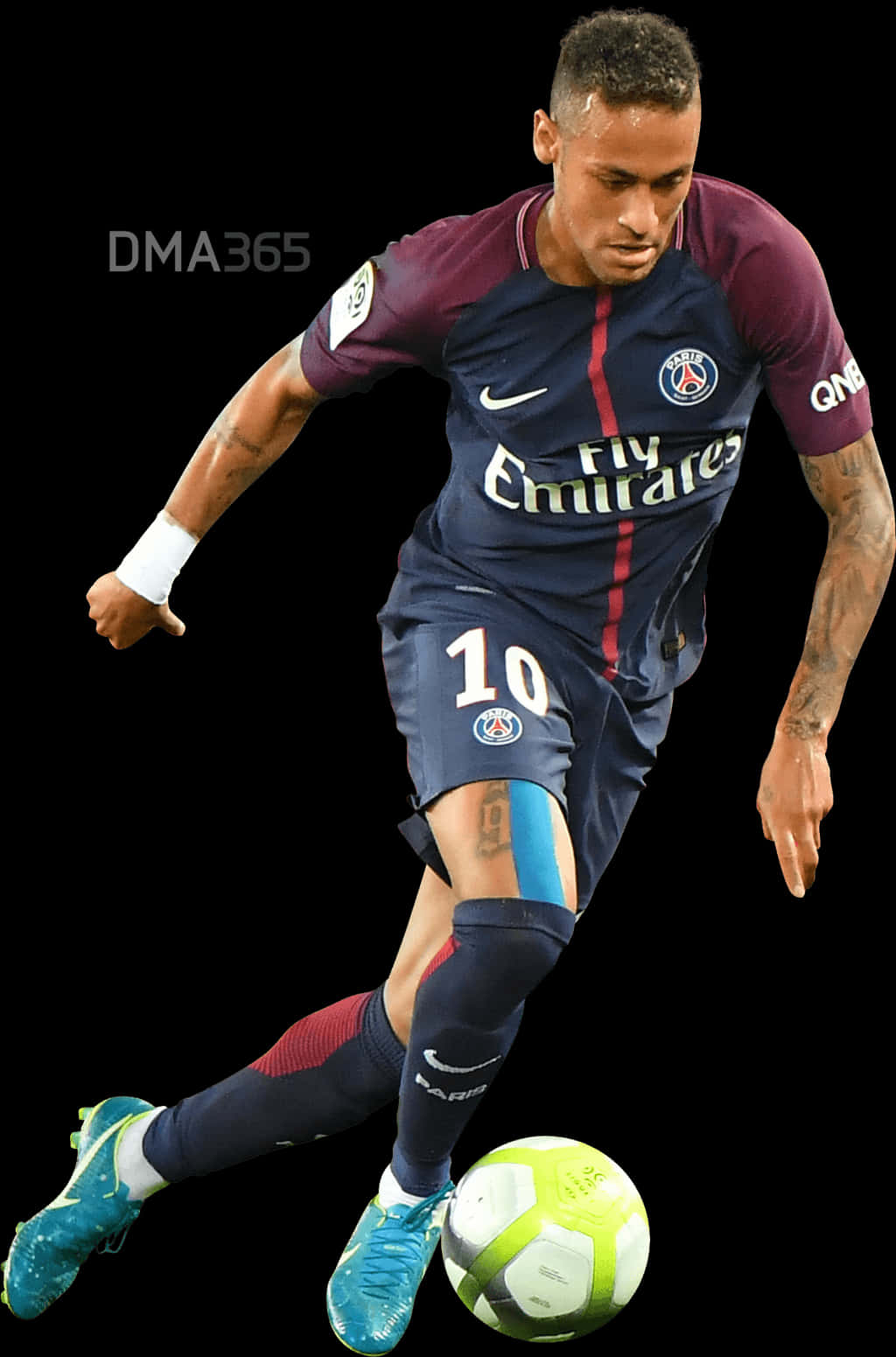 Neymar P S G Action Shot PNG Image