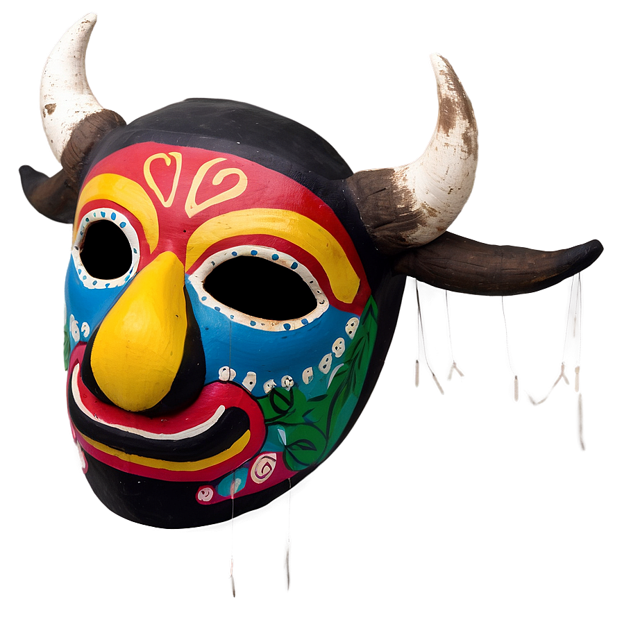 Nicaraguan Painted Bull Mask Png Uwv PNG Image