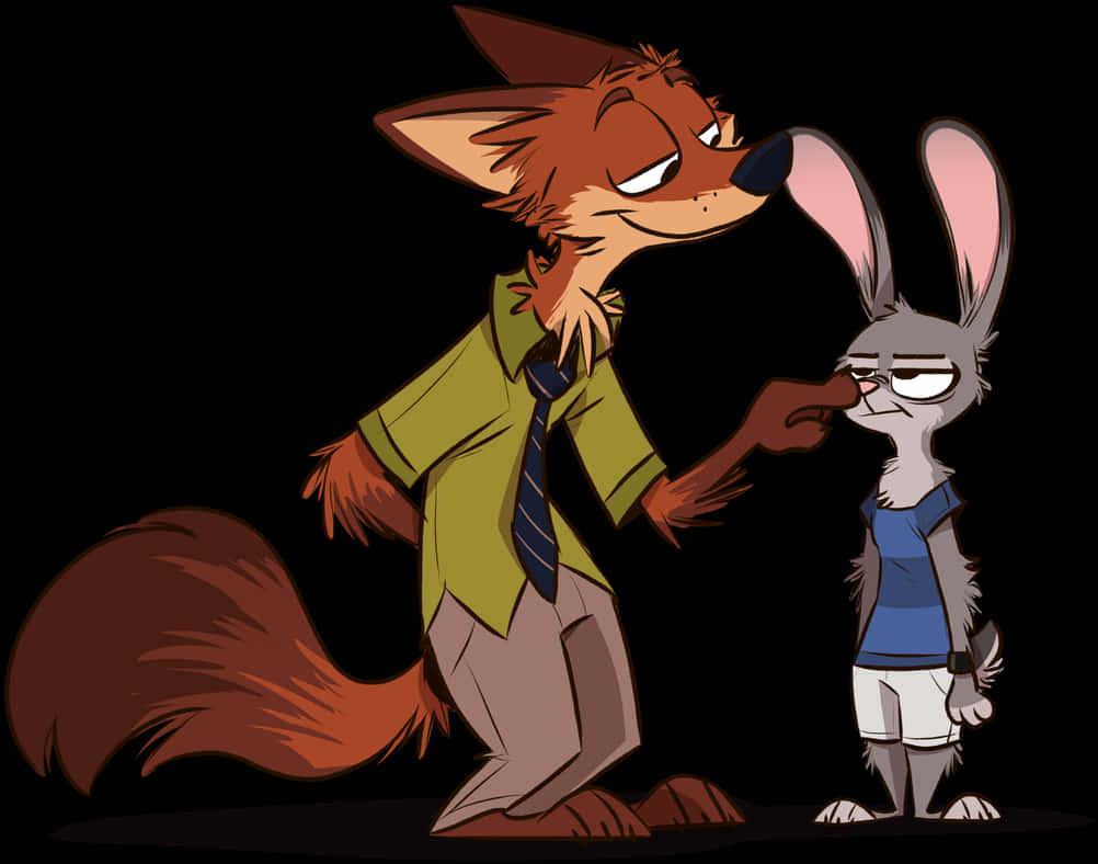 Nickand Judy Zootopia Characters PNG Image