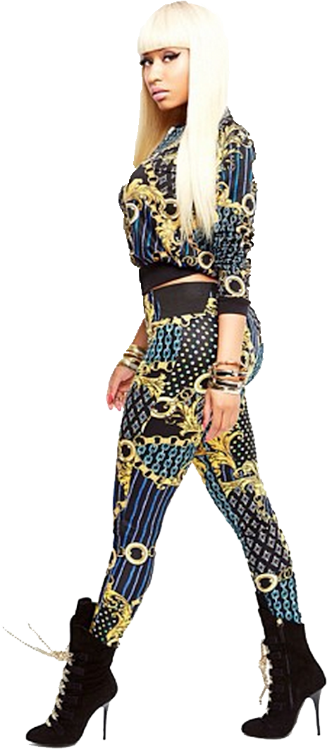 Nicki Minaj Iconic Pose PNG Image