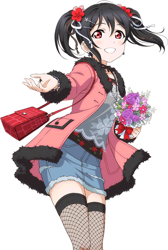 Nico Yazawa Anime Character Pose PNG Image