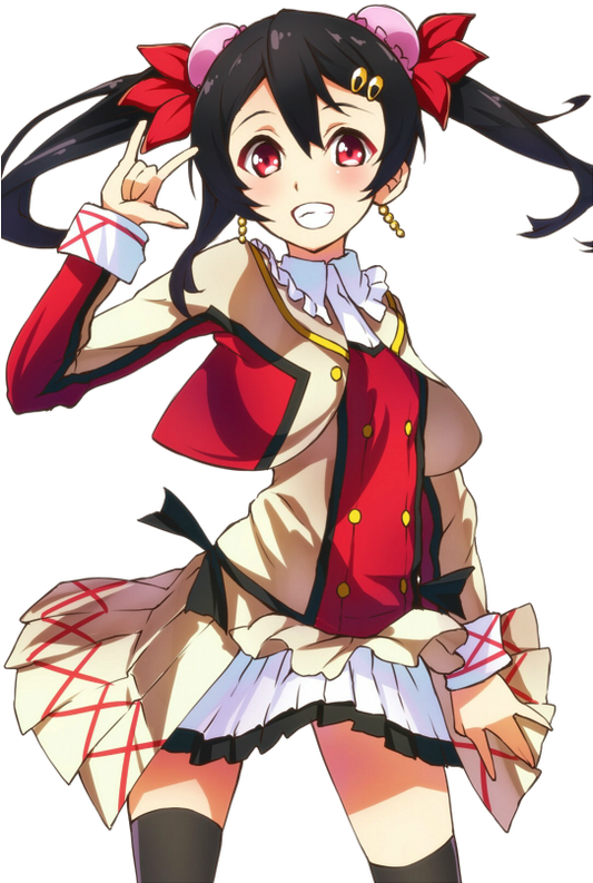 Nico Yazawa Anime Character Pose PNG Image