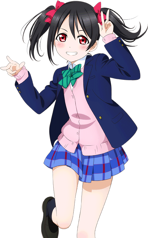 Nico Yazawa Anime Pose PNG Image