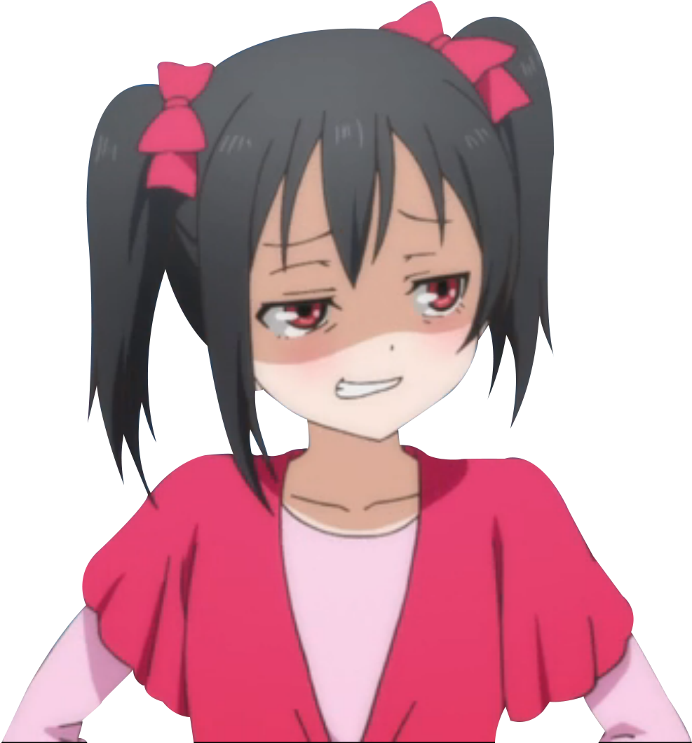 Nico Yazawa Annoyed Expression PNG Image