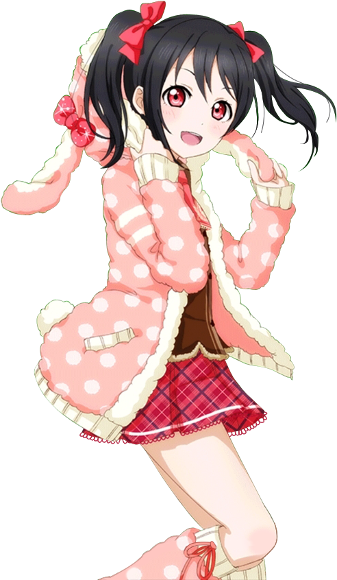 Nico Yazawa Polka Dot Outfit PNG Image