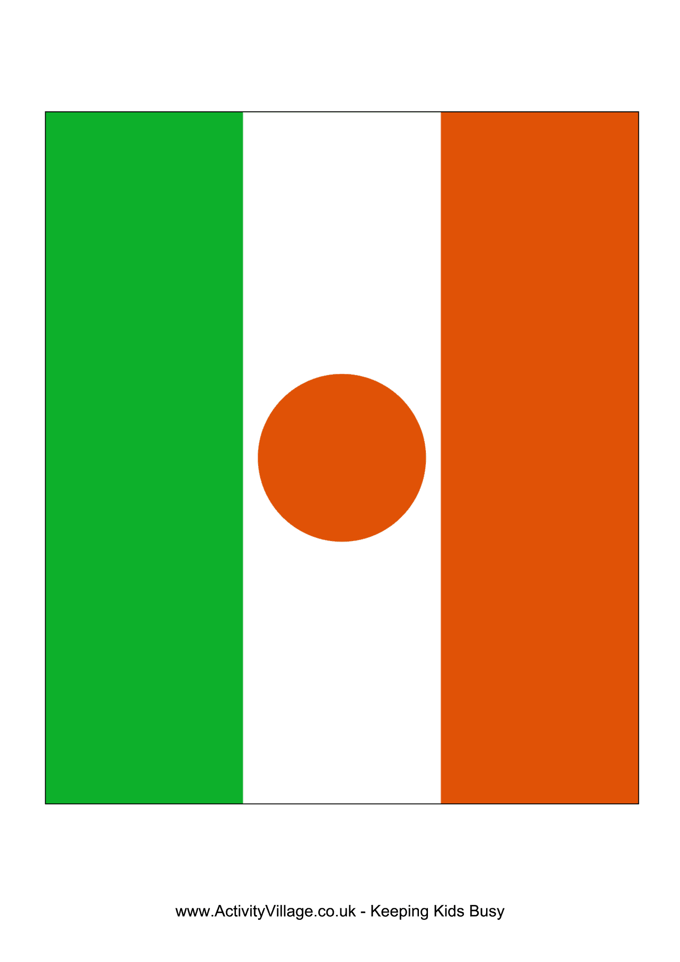 Niger Flag Representation PNG Image