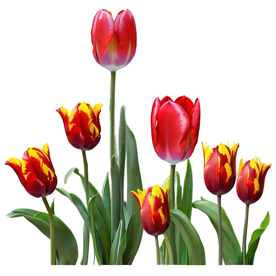 Night Blooming Tulips Png Ujs PNG Image