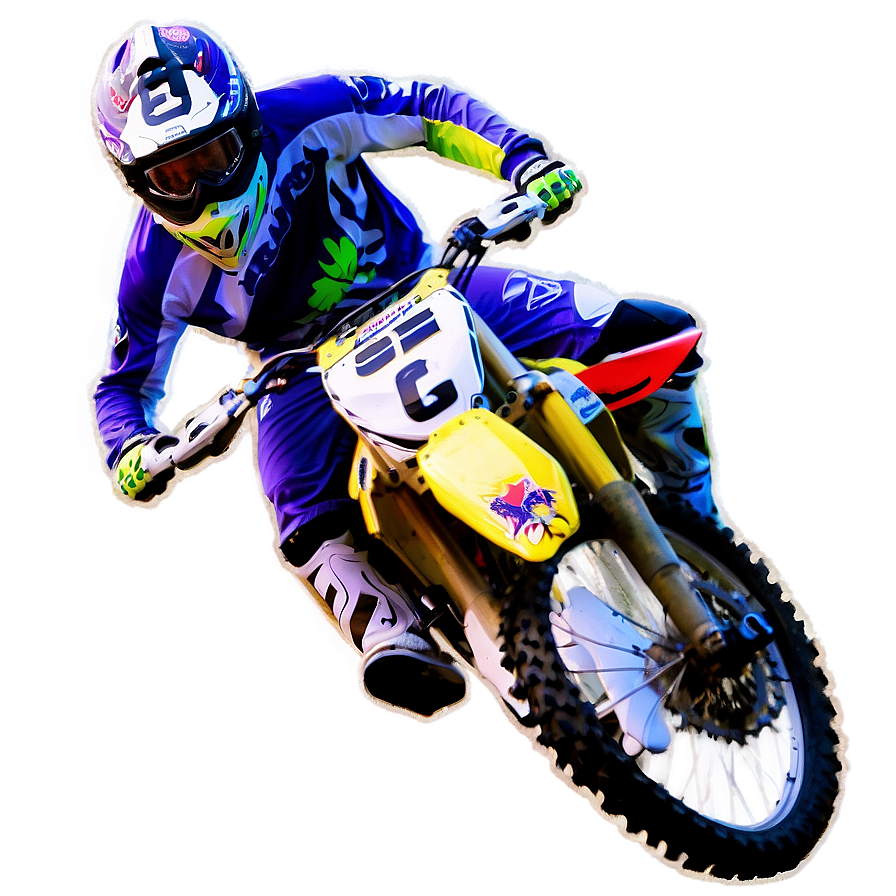 Night Motocross Competition Png Qul PNG Image