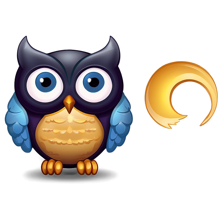 Night Owl Emoji Png Kfe PNG Image