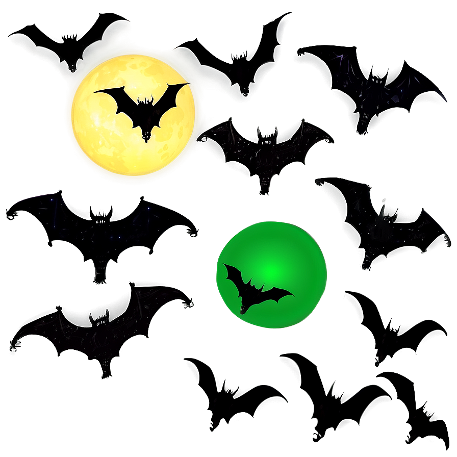 Night Sky Bats Png Tsl PNG Image