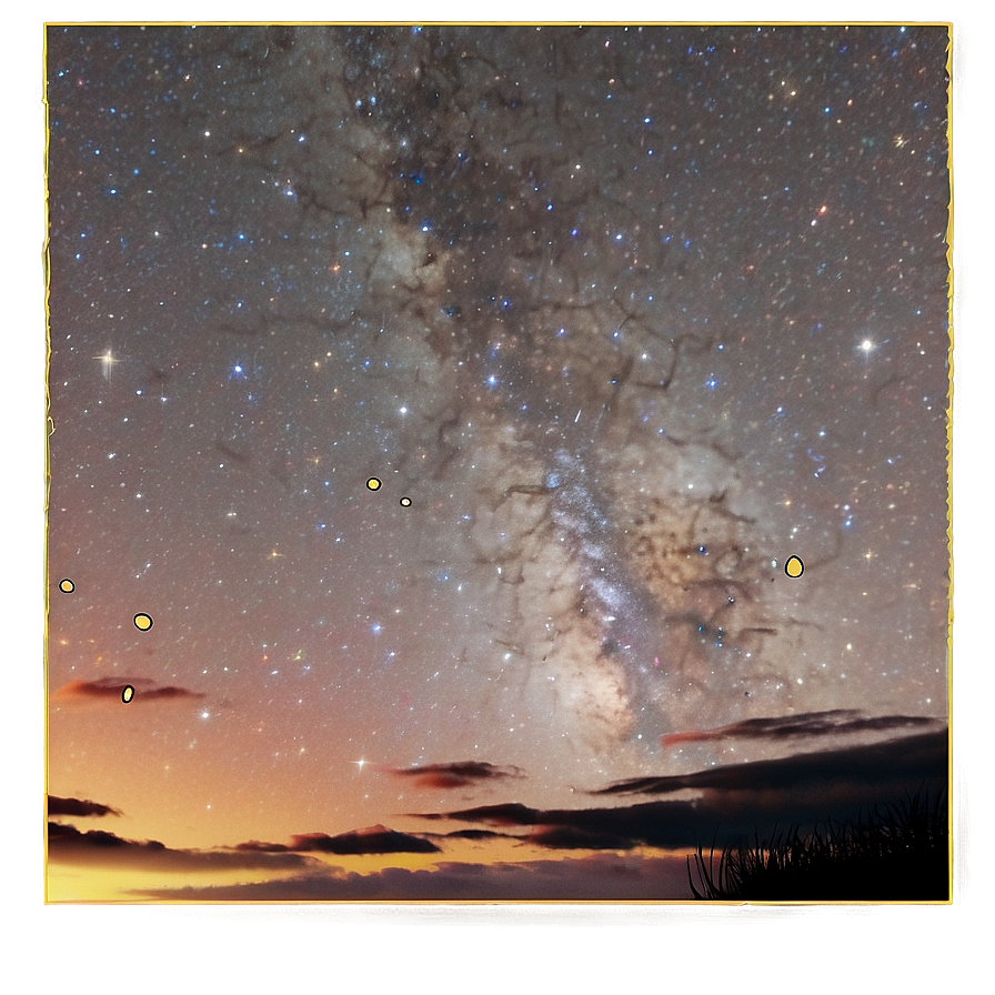 Night Sky Stars Transparent Png Ane PNG Image