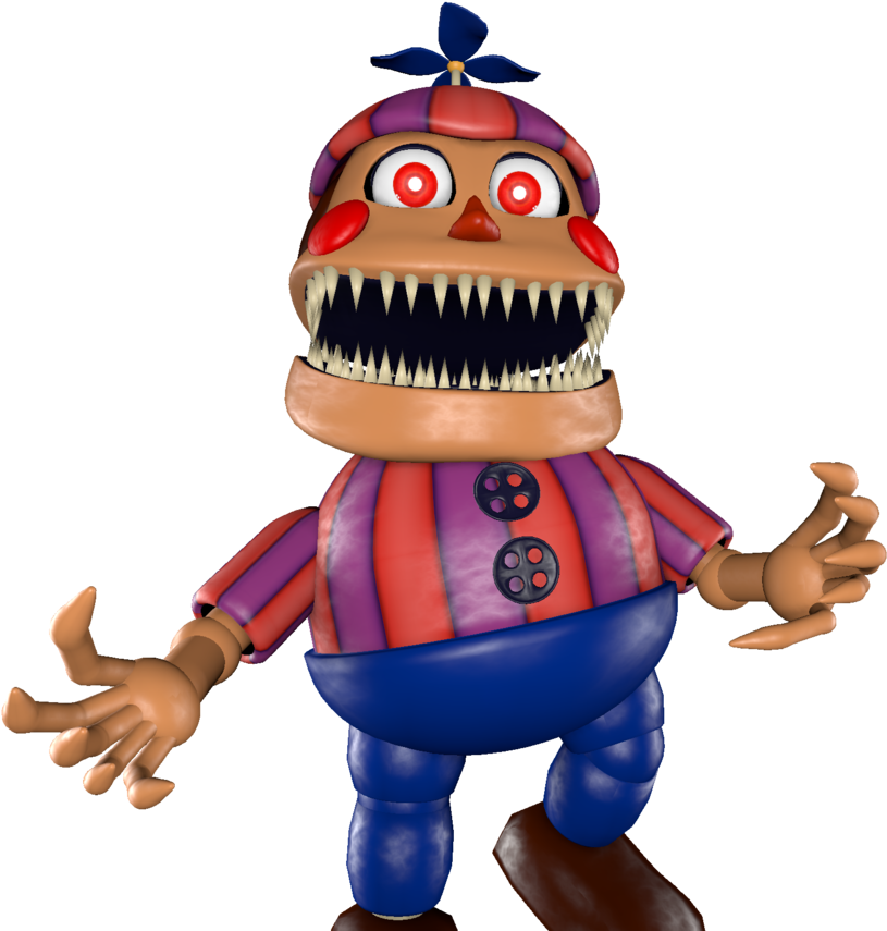 Nightmare Balloon Boy F N A F Render PNG Image