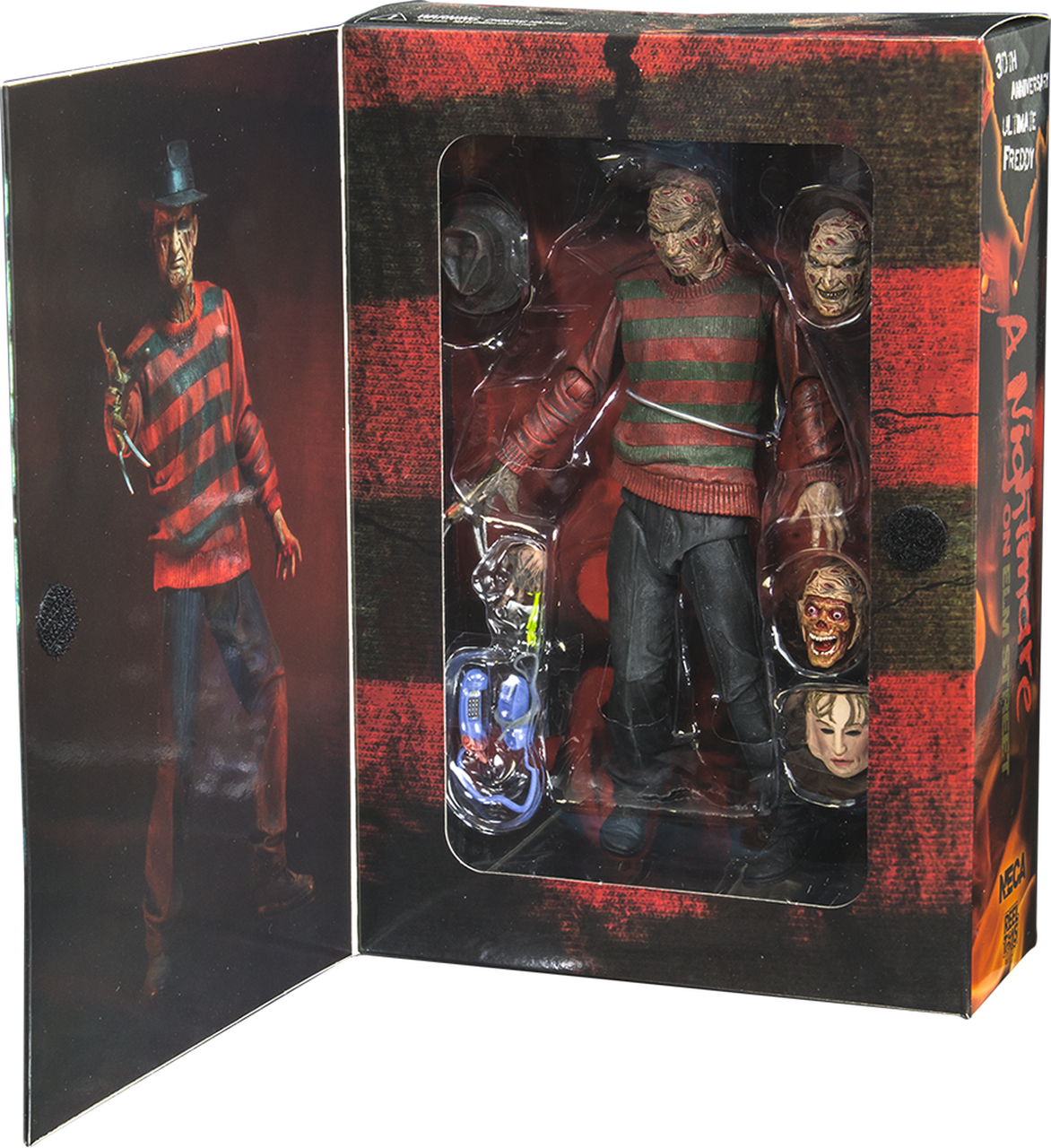 Nightmare Freddy Action Figure Packaging PNG Image