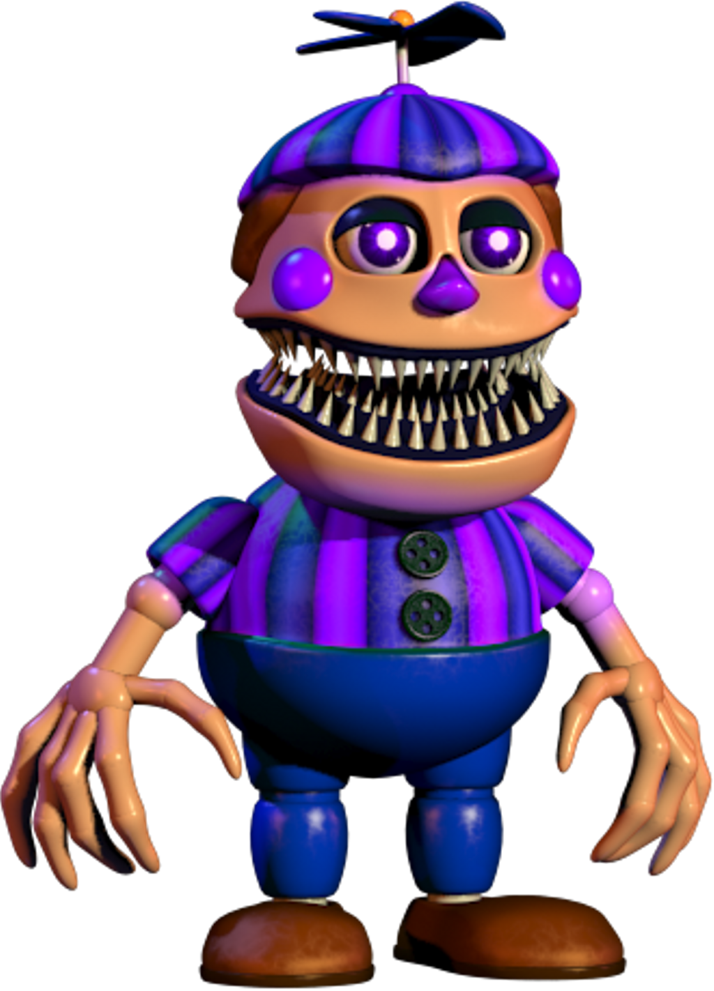 Nightmare Freddy F N A F Character PNG Image