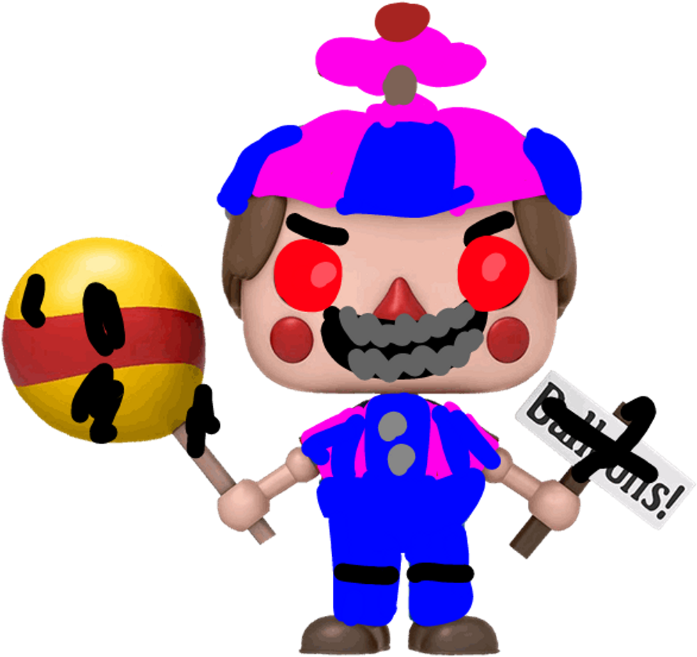 Nightmare Freddy Funko Pop Figure PNG Image