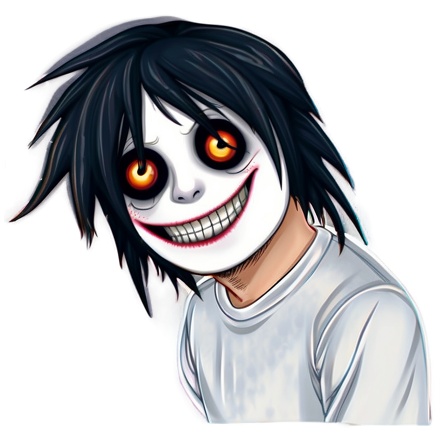 Nightmarish Jeff The Killer Art Png 06252024 PNG Image