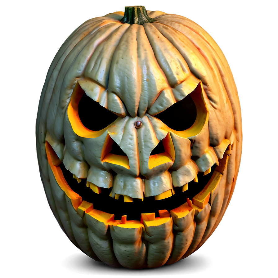 Nightmarish Pumpkin Face Png 06292024 PNG Image