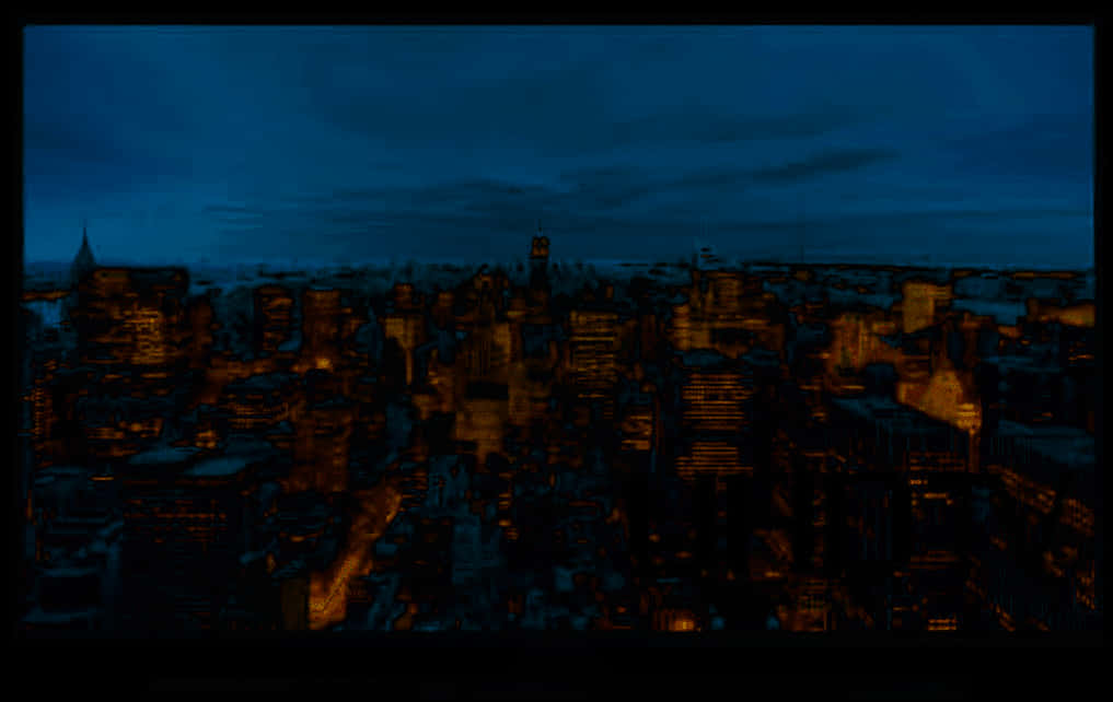 Nighttime Cityscape View PNG Image