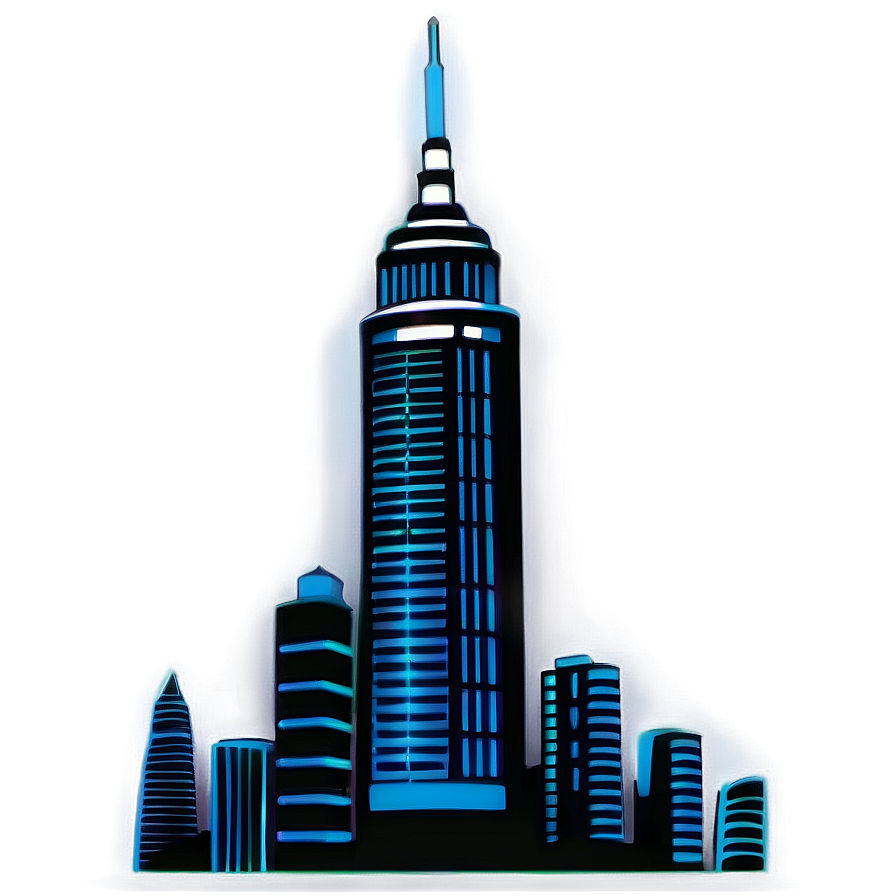 Nighttime Skyscraper Lights Png 58 PNG Image