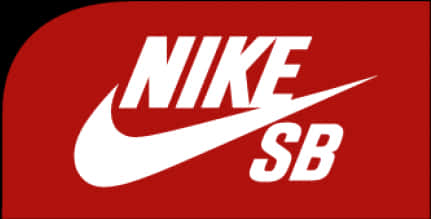 Nike S B Logo Red Background PNG Image