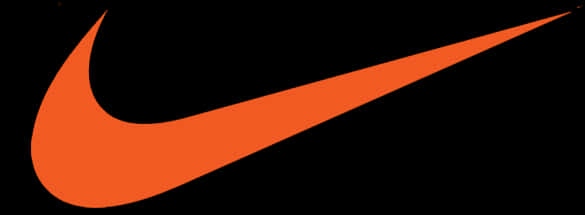 Nike Swoosh Logo Orange PNG Image