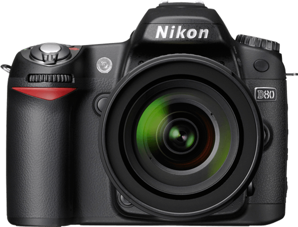 Nikon D80 D S L R Camera PNG Image