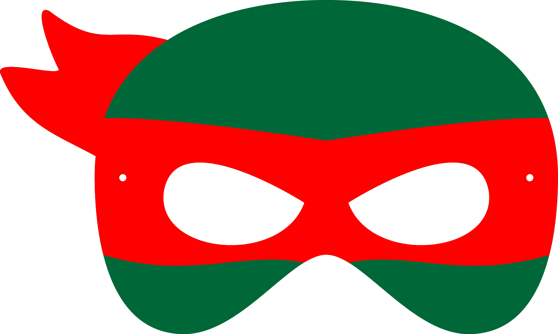 Ninja Mask Vector Art PNG Image