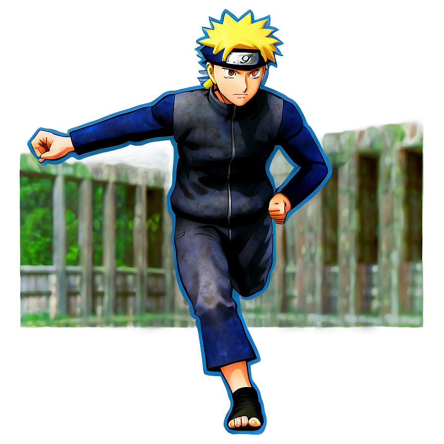 Ninja Naruto Running Forward Png Hov PNG Image