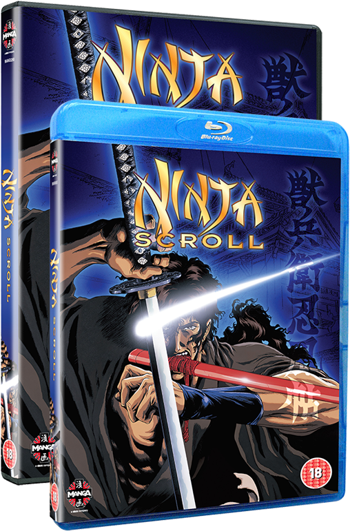 Ninja Scroll Anime Bluray Cover PNG Image