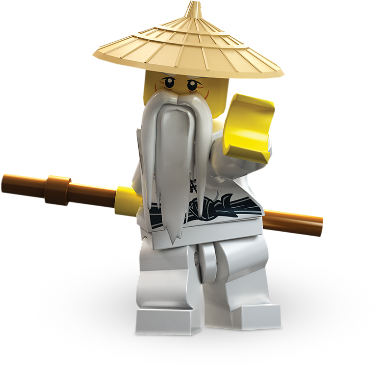 Ninjago Sensei Wu Lego Figure PNG Image