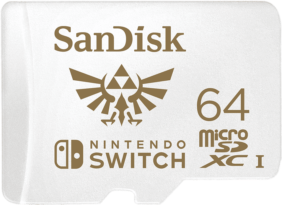 Nintendo Switch San Disk64 G B Micro S D X C Card PNG Image