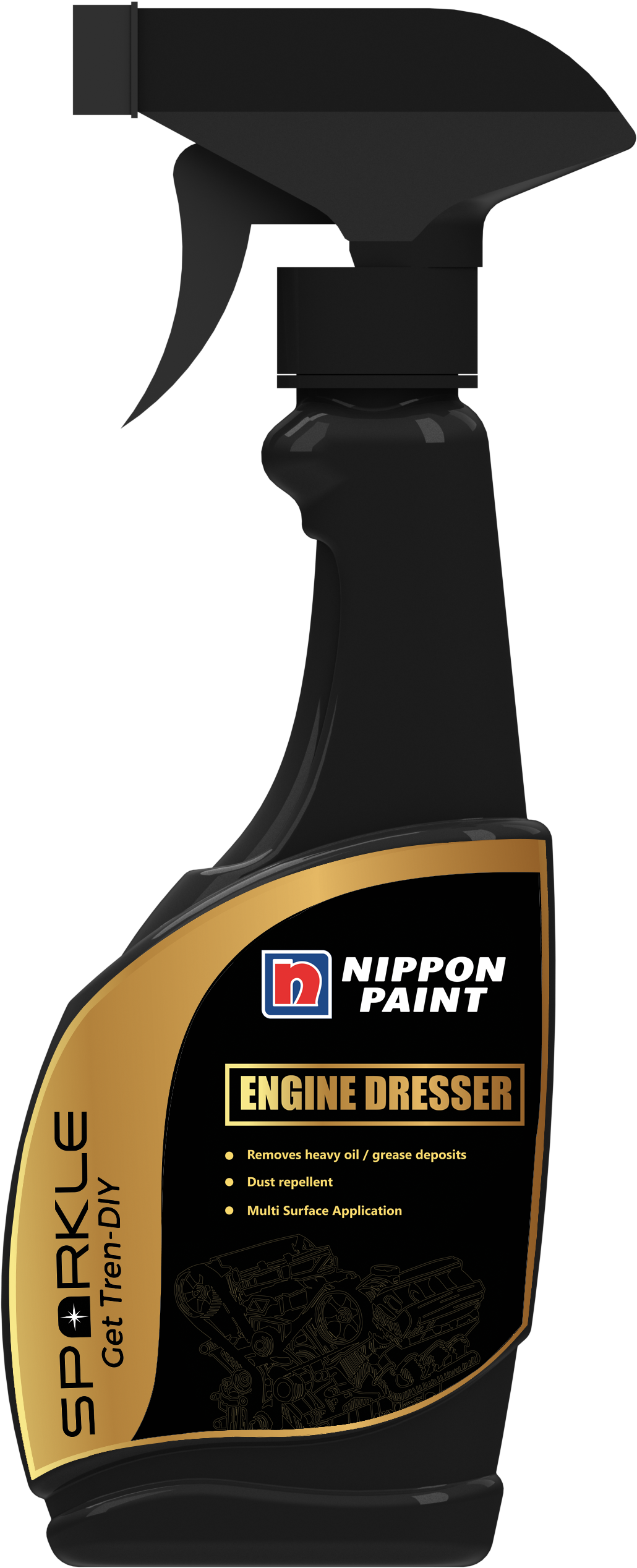 Nippon Paint Engine Dresser Spray Bottle PNG Image