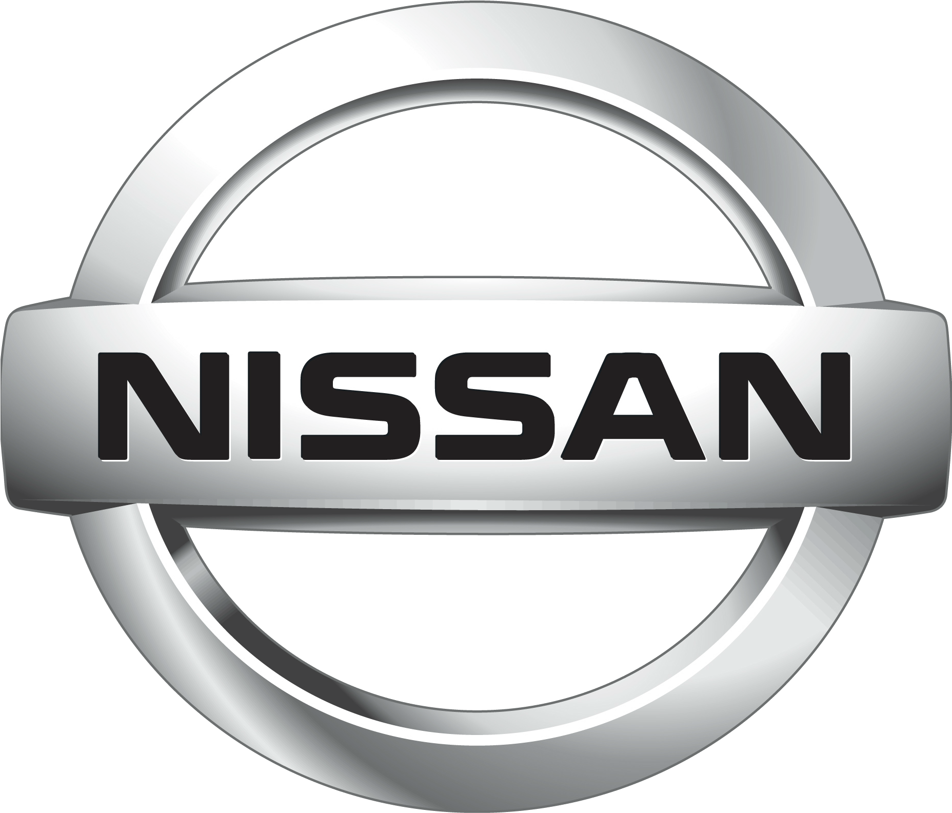 Nissan Logo Silver3 D PNG Image