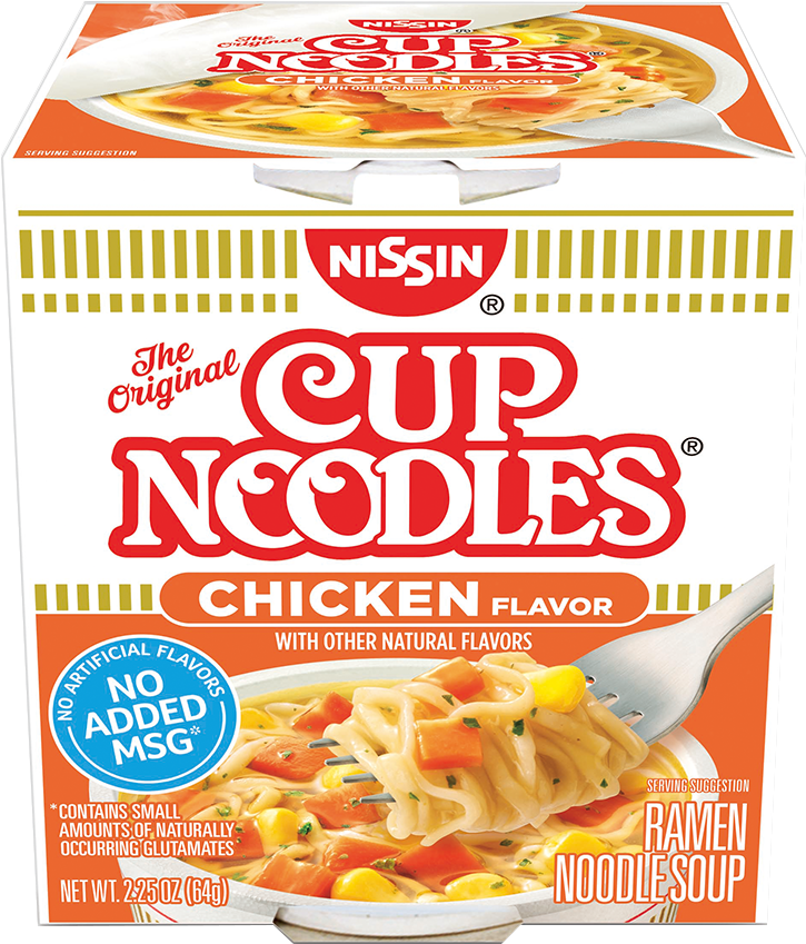 Nissin Cup Noodles Chicken Flavor PNG Image