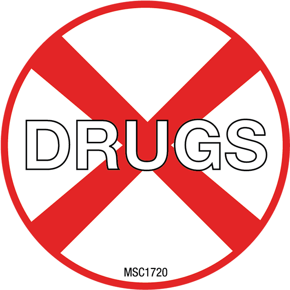 No Drugs Sign Graphic PNG Image