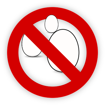 No Eggs Allowed Sign PNG Image