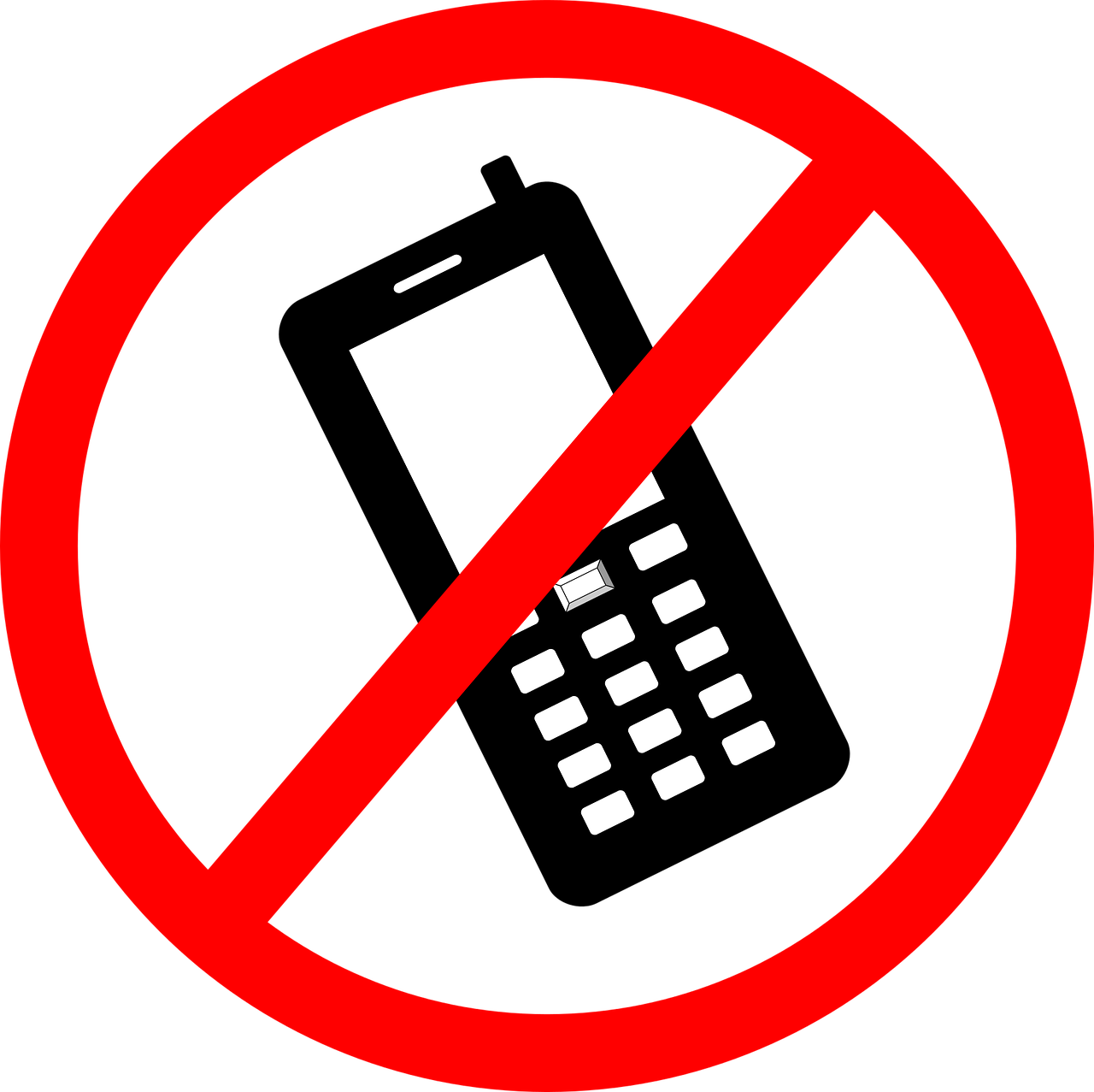 No Mobile Phone Sign PNG Image