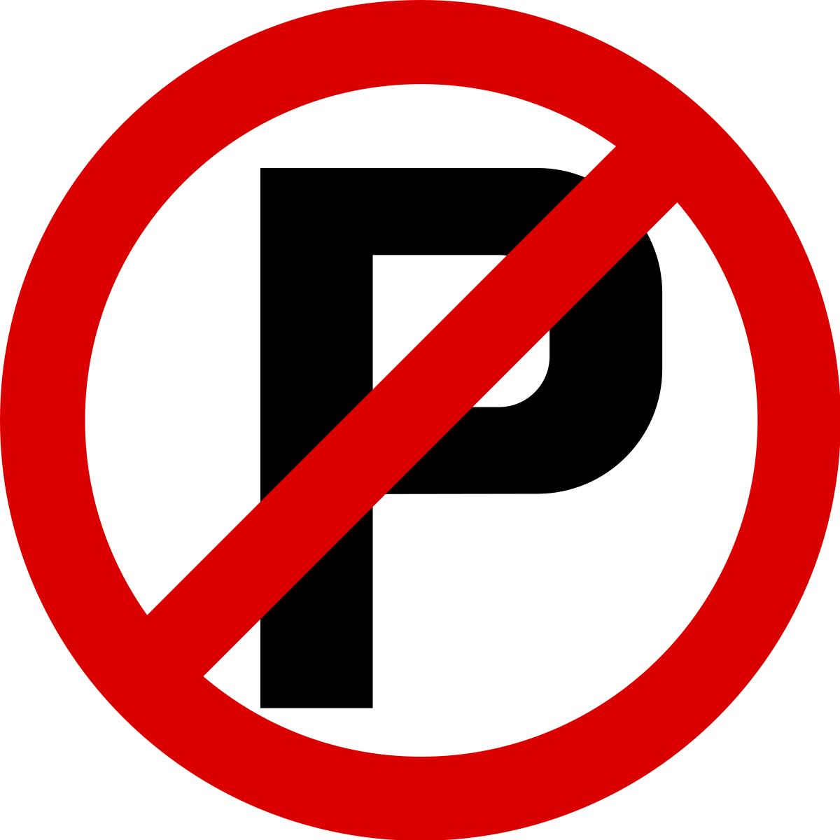 No Parking Sign Graphic PNG Image