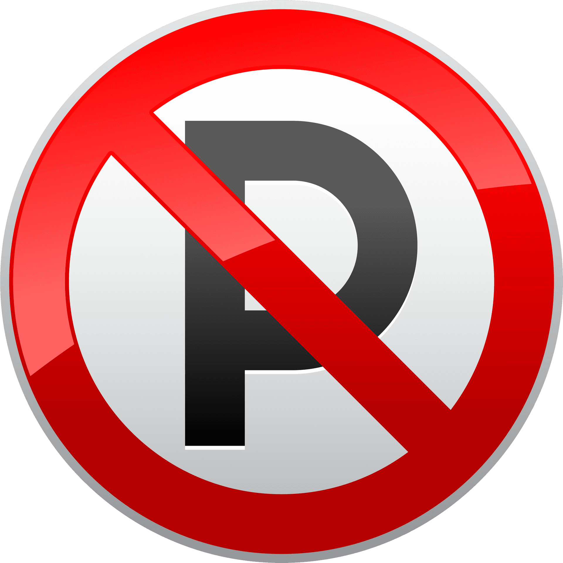 No Parking Sign Graphic PNG Image