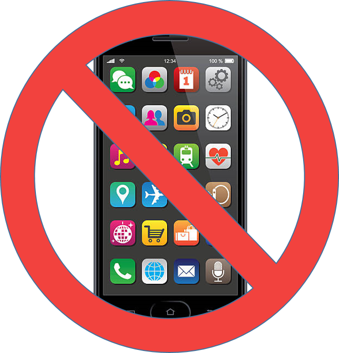 No Smartphone Usage Sign PNG Image