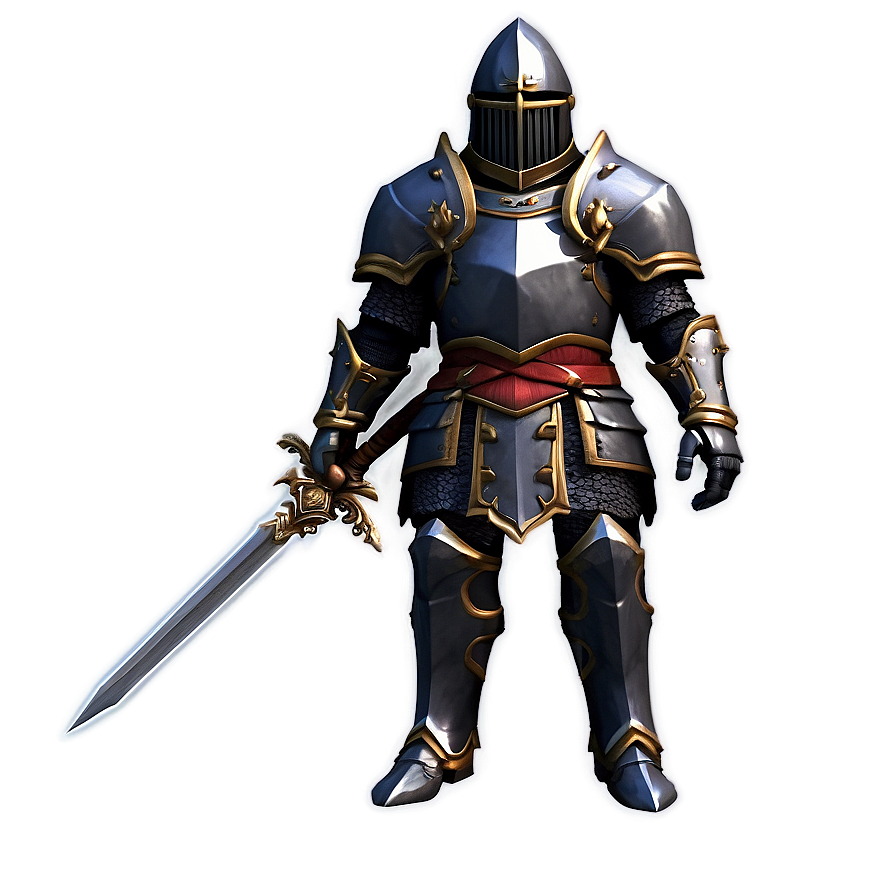 Noble Black Knight Png Bwf PNG Image