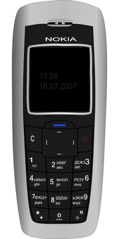 Nokia Classic Phone Display PNG Image