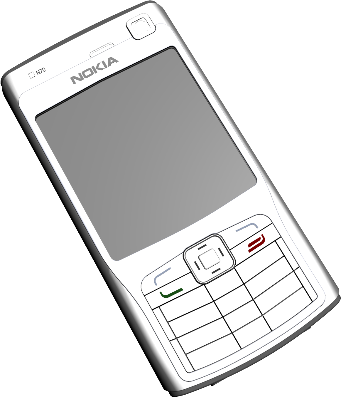 Nokia N70 Classic Phone Clipart PNG Image