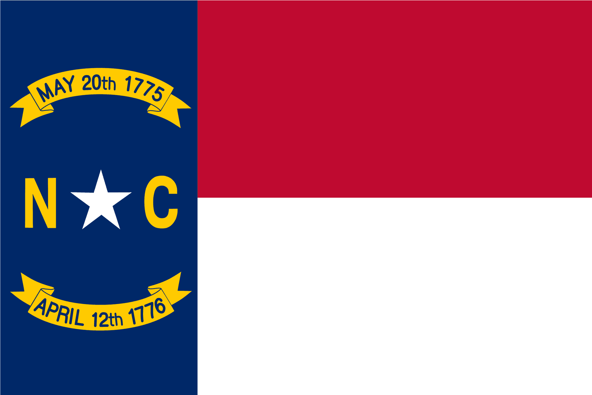 North Carolina State Flag PNG Image