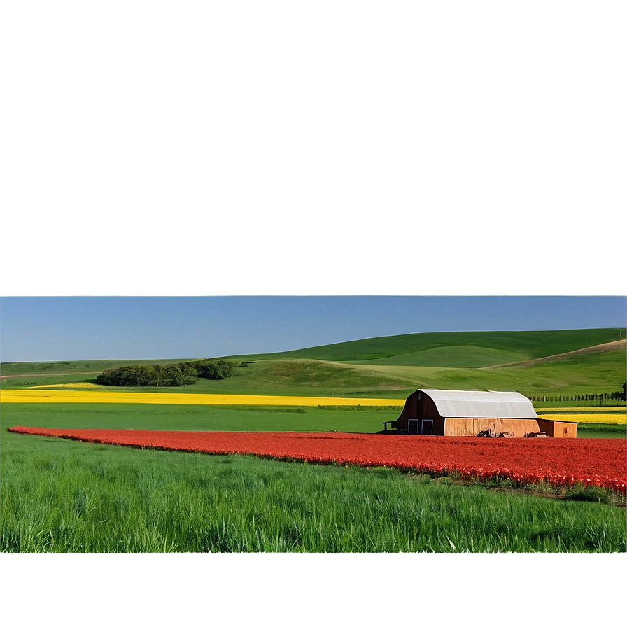 North Dakota Farming Landscape Png 06252024 PNG Image