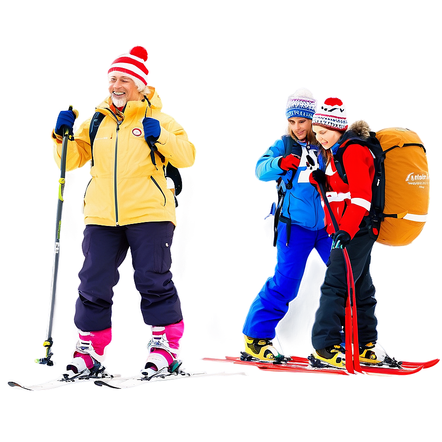 North Pole Cross Country Skiing Png Vnx80 PNG Image