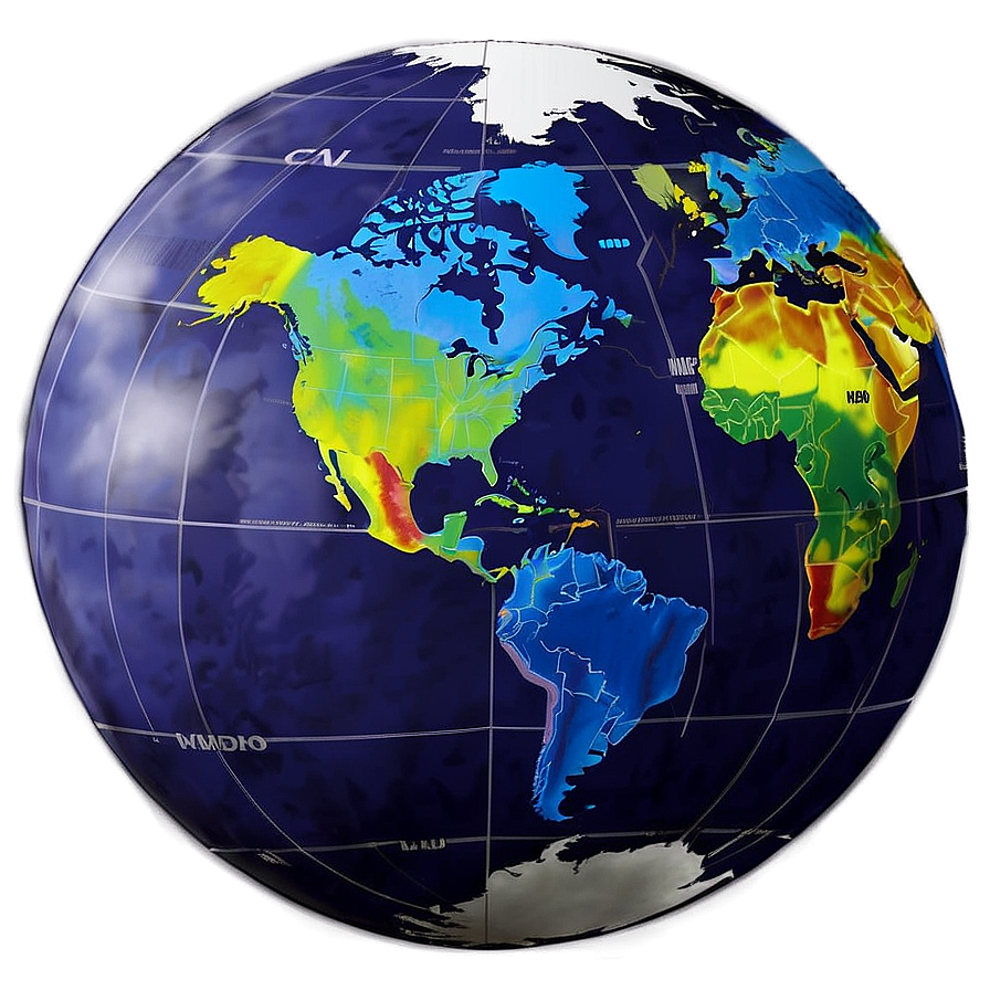 Northern Hemisphere Globe Png 05042024 PNG Image