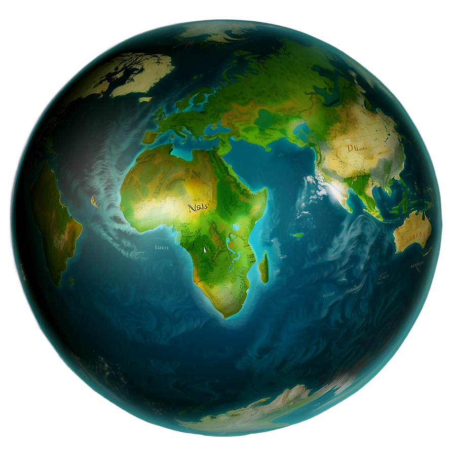 Northern Hemisphere Globe Png 05042024 PNG Image