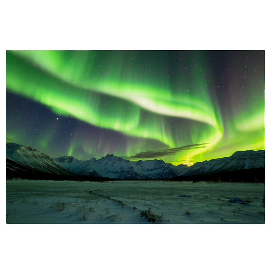 Northern Lights Display Png Mda38 PNG Image