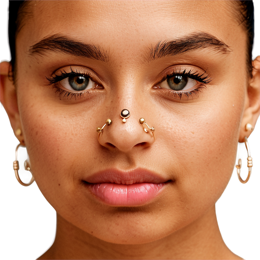 Nose Piercing Styles Png Iix PNG Image